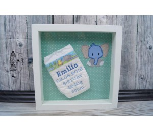 Stickdatei - Dschungeltiere Appli Papagei fliegend